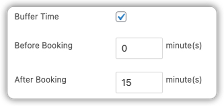 add buffer times betwen two yoga class