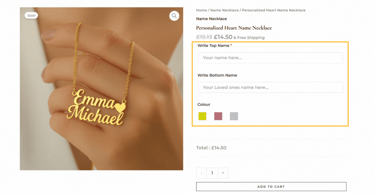 jewellary customizations 