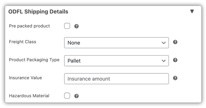 odfl shipping details 