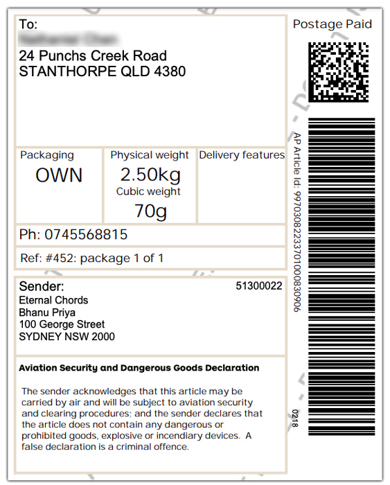 label for 1st order 