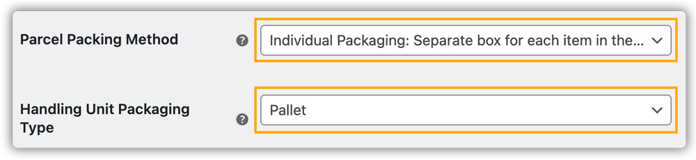 pack items individually 