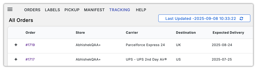 parcel force tracking