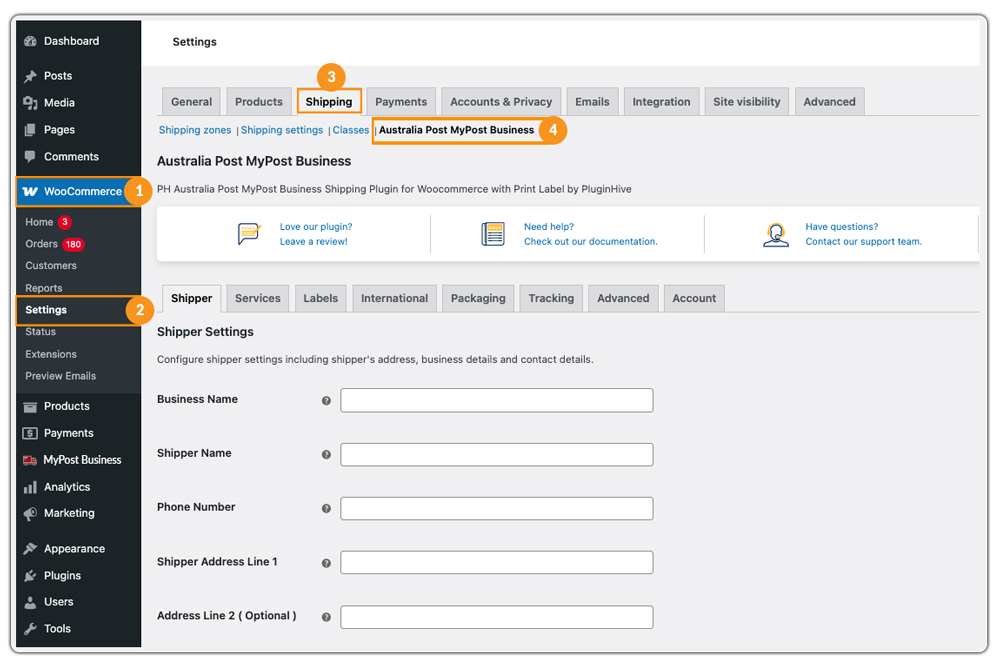mypost business setting 3