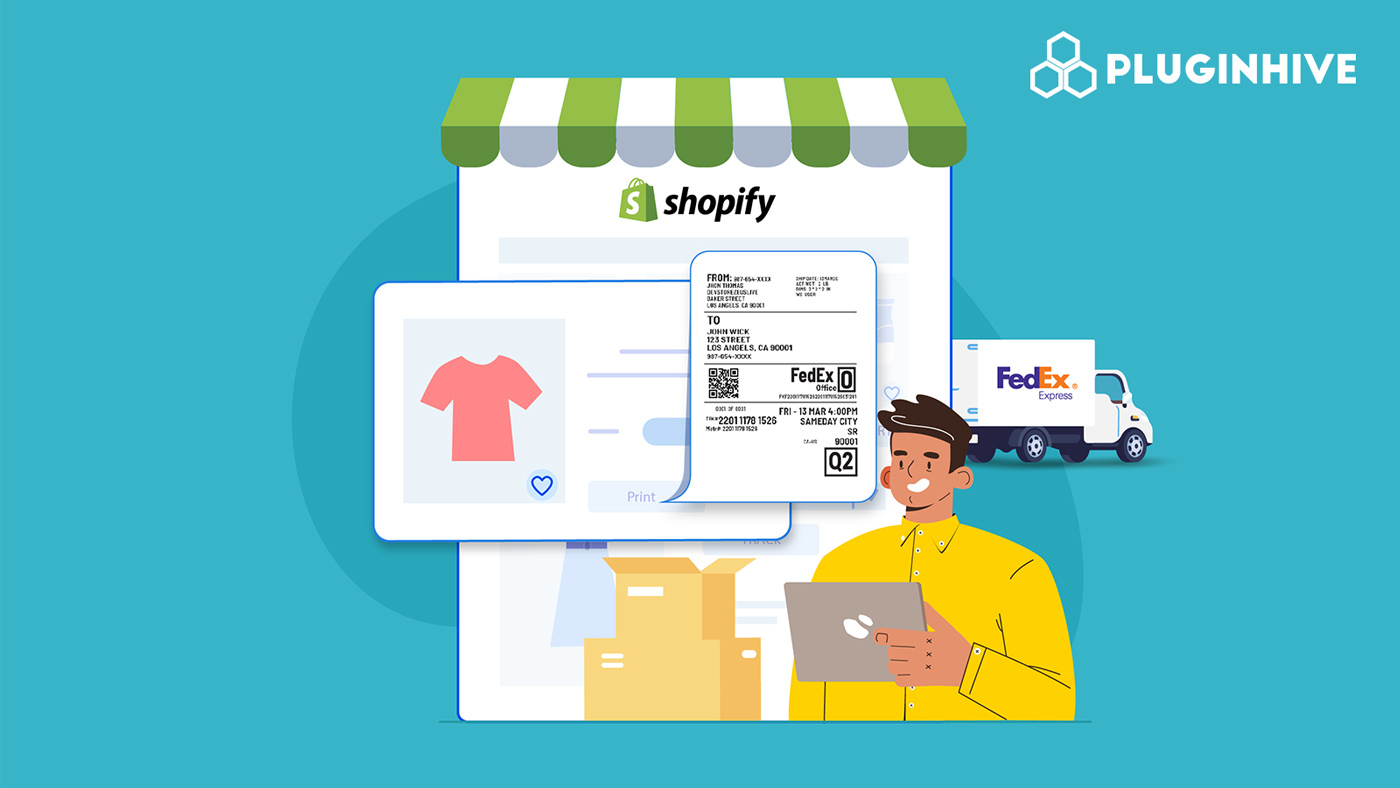 printing fedex labels in shopify