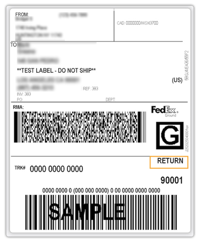 fedex return label