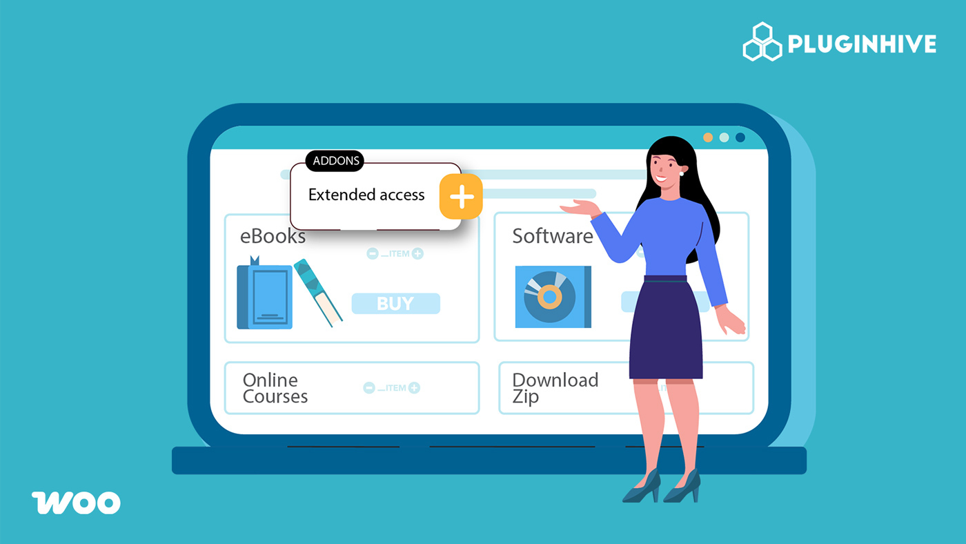 sell digital product with product addons