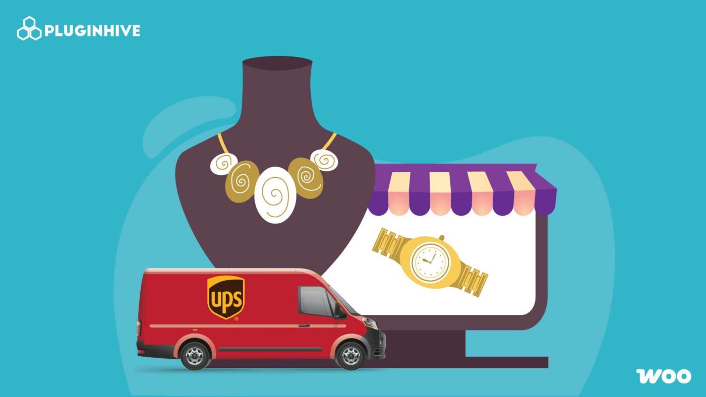jewelery shipping with ups in woocommerce