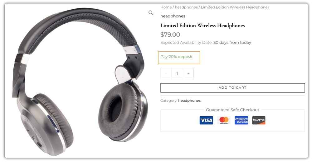 partial payments for woocommerce pre orders