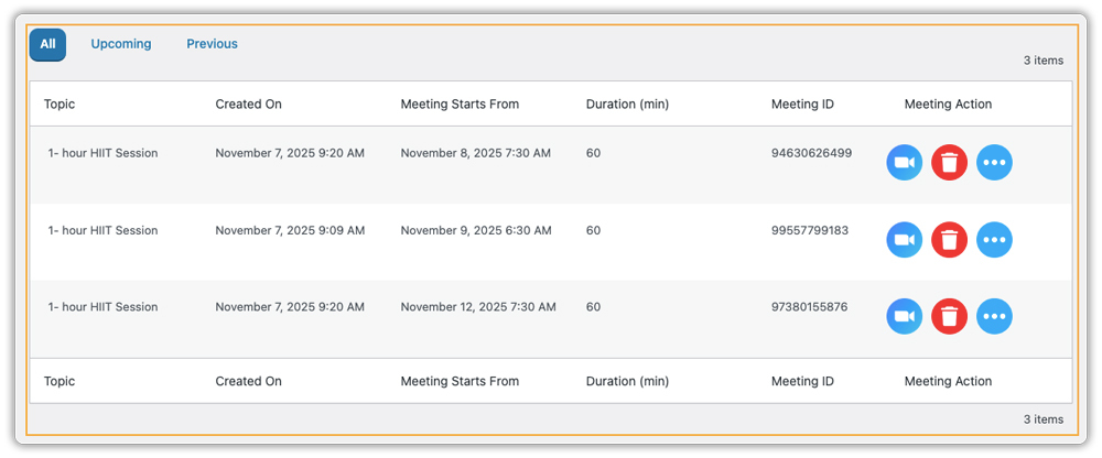 fitness classes with WooCommerce Zoom