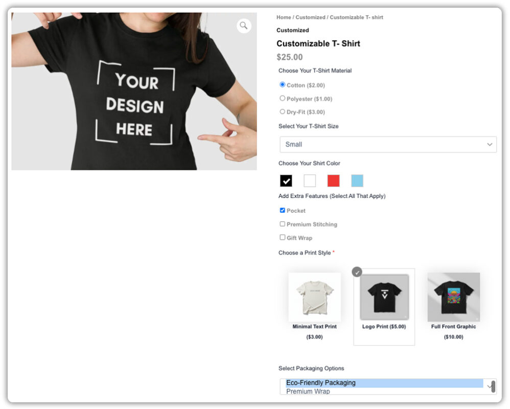 add multiple fields to WooCommerce products