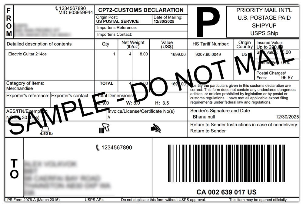 usps international label