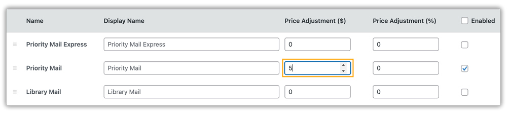 fixed price adjustment