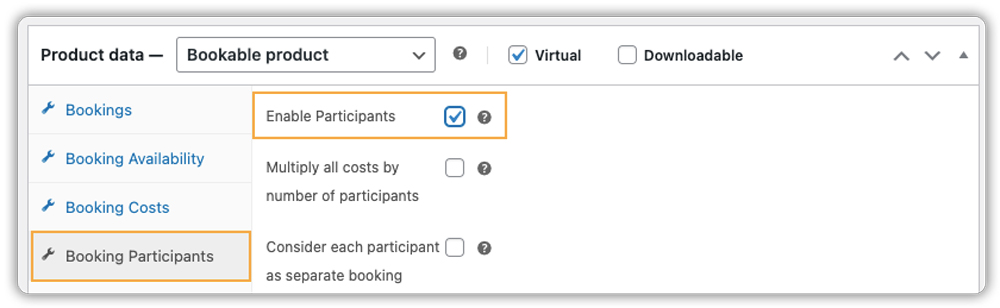 create bookable product