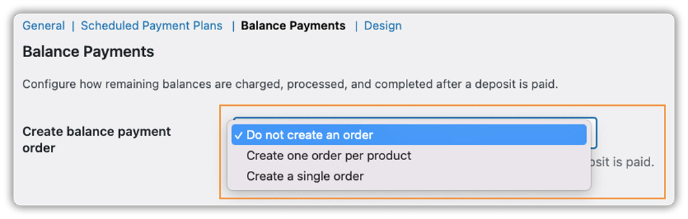 woocommerce deposits order management