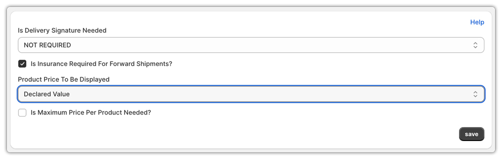 australia post enable insurance in shopify