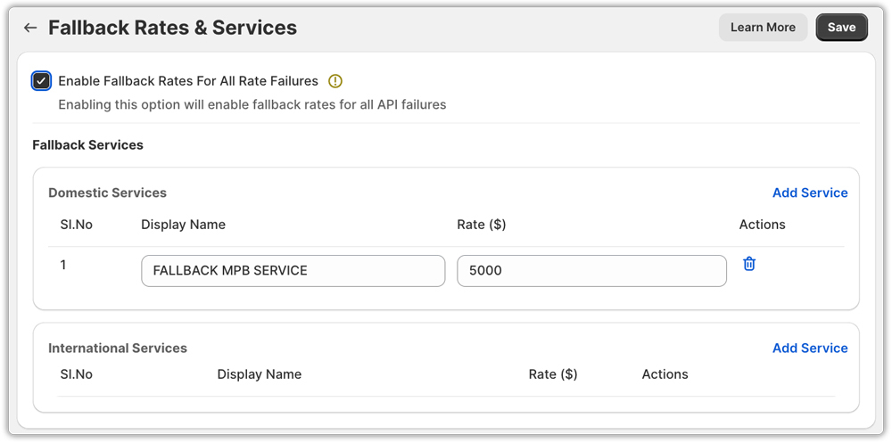 australia post fallback services