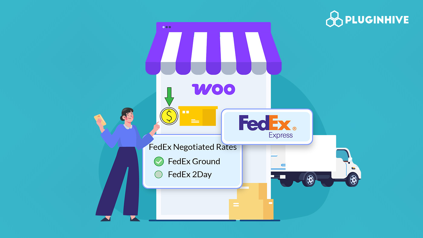 woocommerce fedex account rates