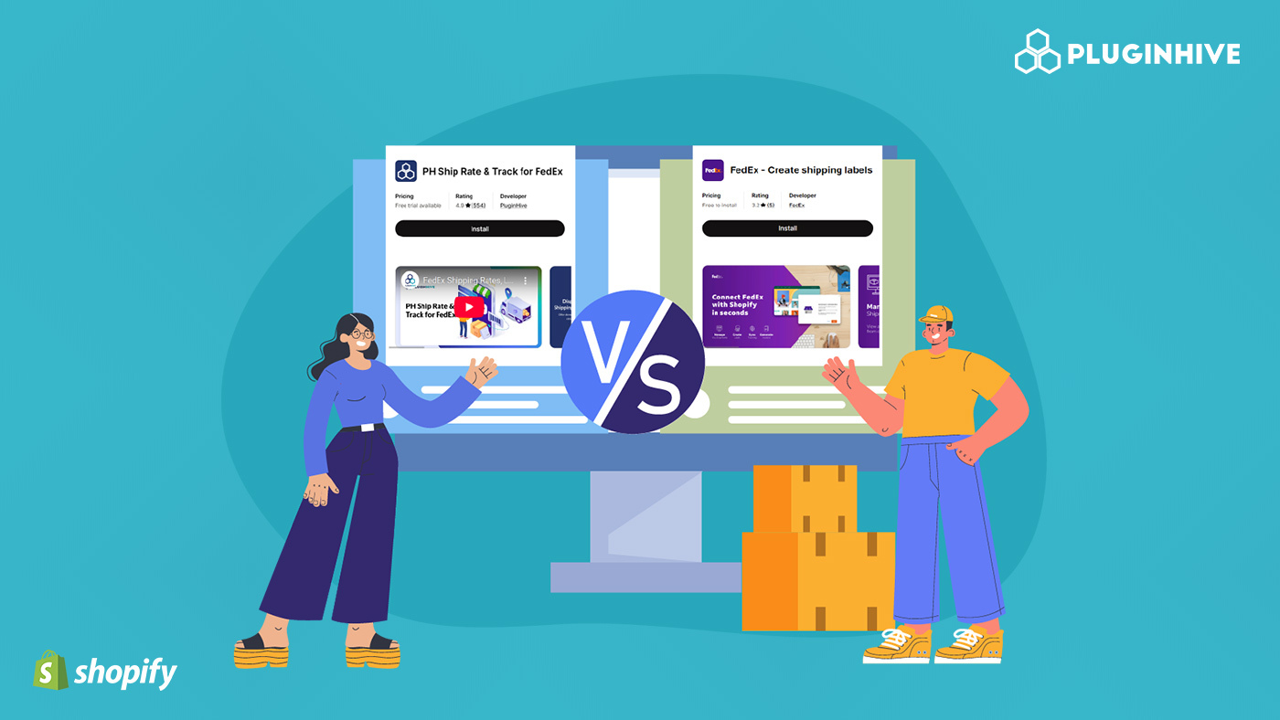 pluginhive fedex app vs fedex official label app