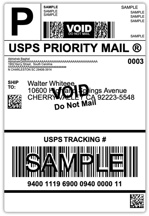 usps label
