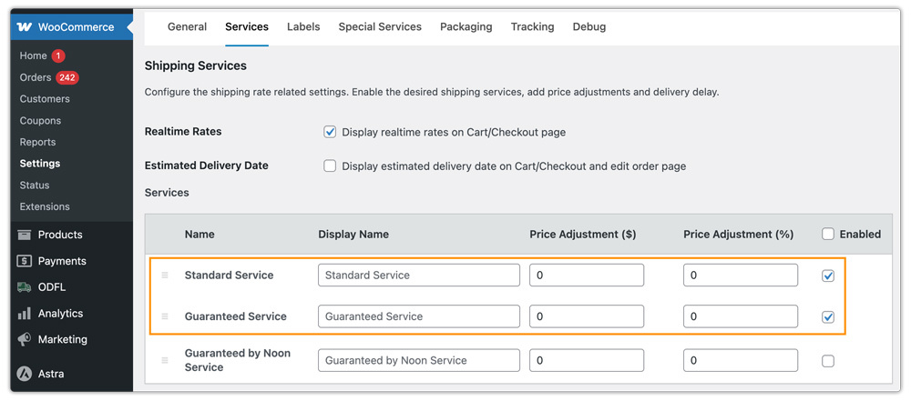 select odfl services