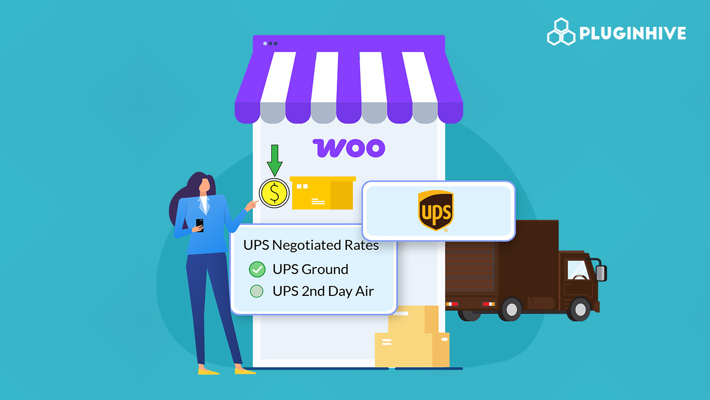 ups account rates in woocommerce