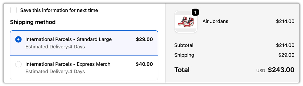 live australia post rates in checkout