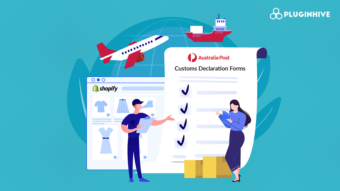 australia post custom documents in shopify