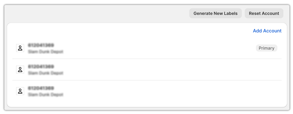 reset account in fedex app