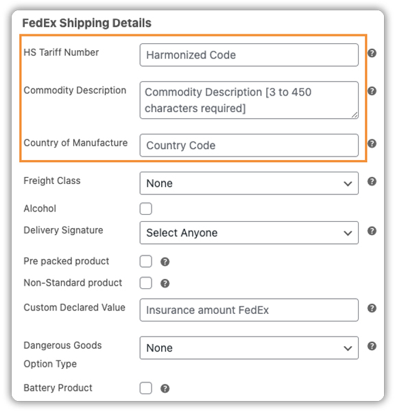 fedex shipping details