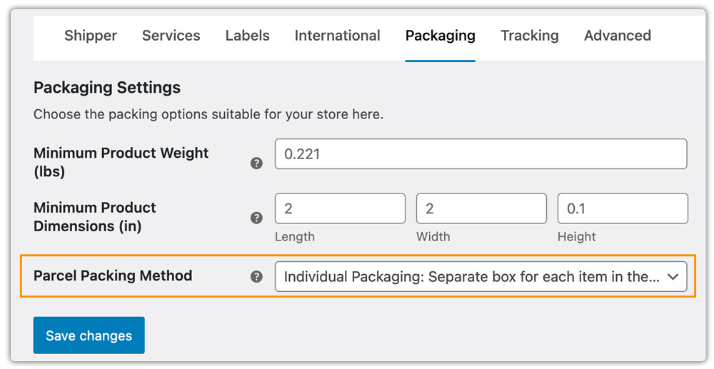 individual packaging