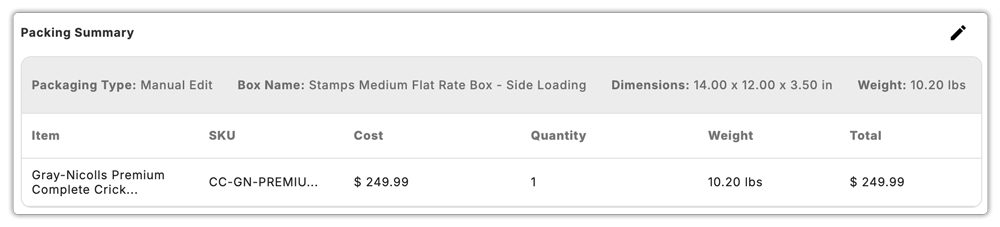 USPS shipping boxes summary