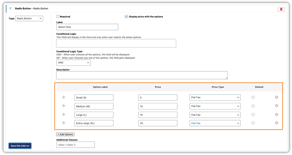 radio button