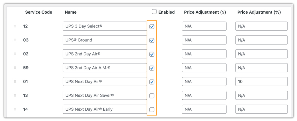 ups shipping services