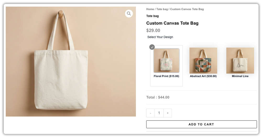 woo add image option at product page