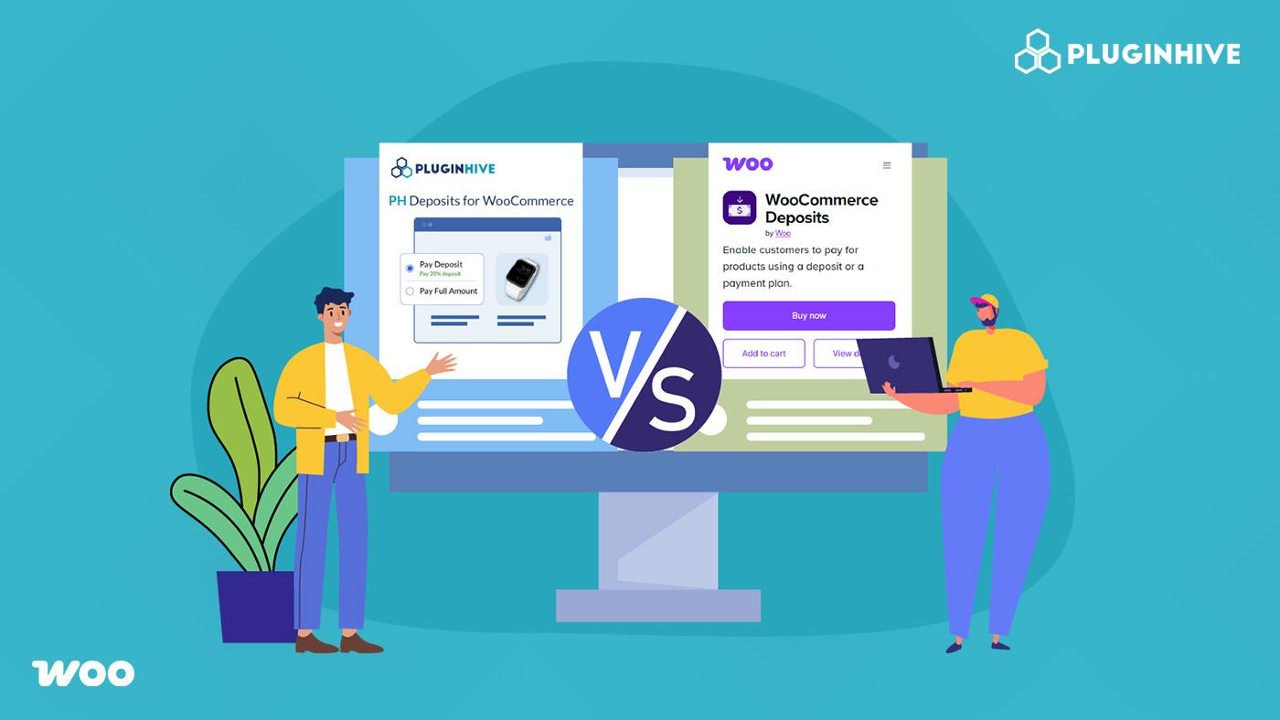 comparison ph deposits plugin and woocommerce deposits plugin