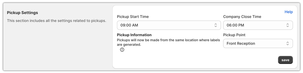 advanced pickup option in shopify