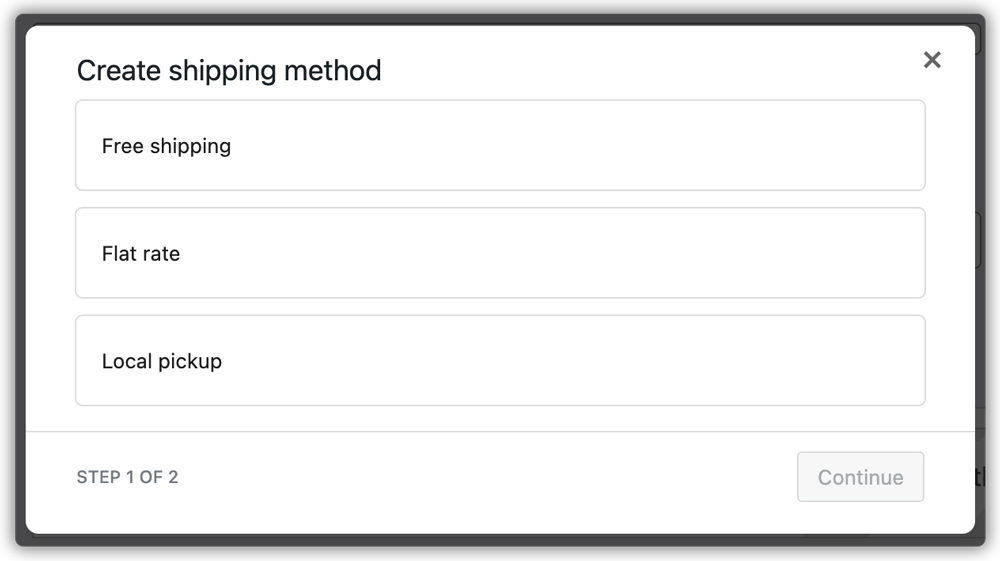 shipping options in woocommerce shipping zone