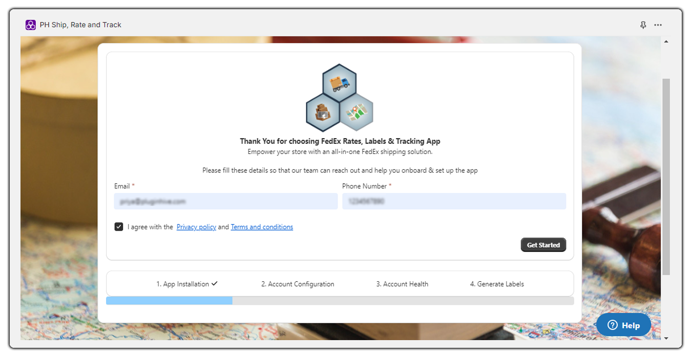 fedex app setup wizard
