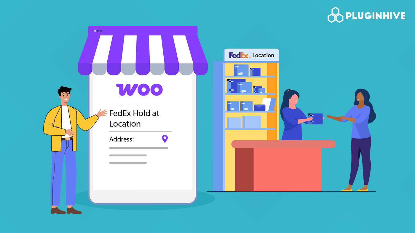 woocommerce delivery with fedex hold at location