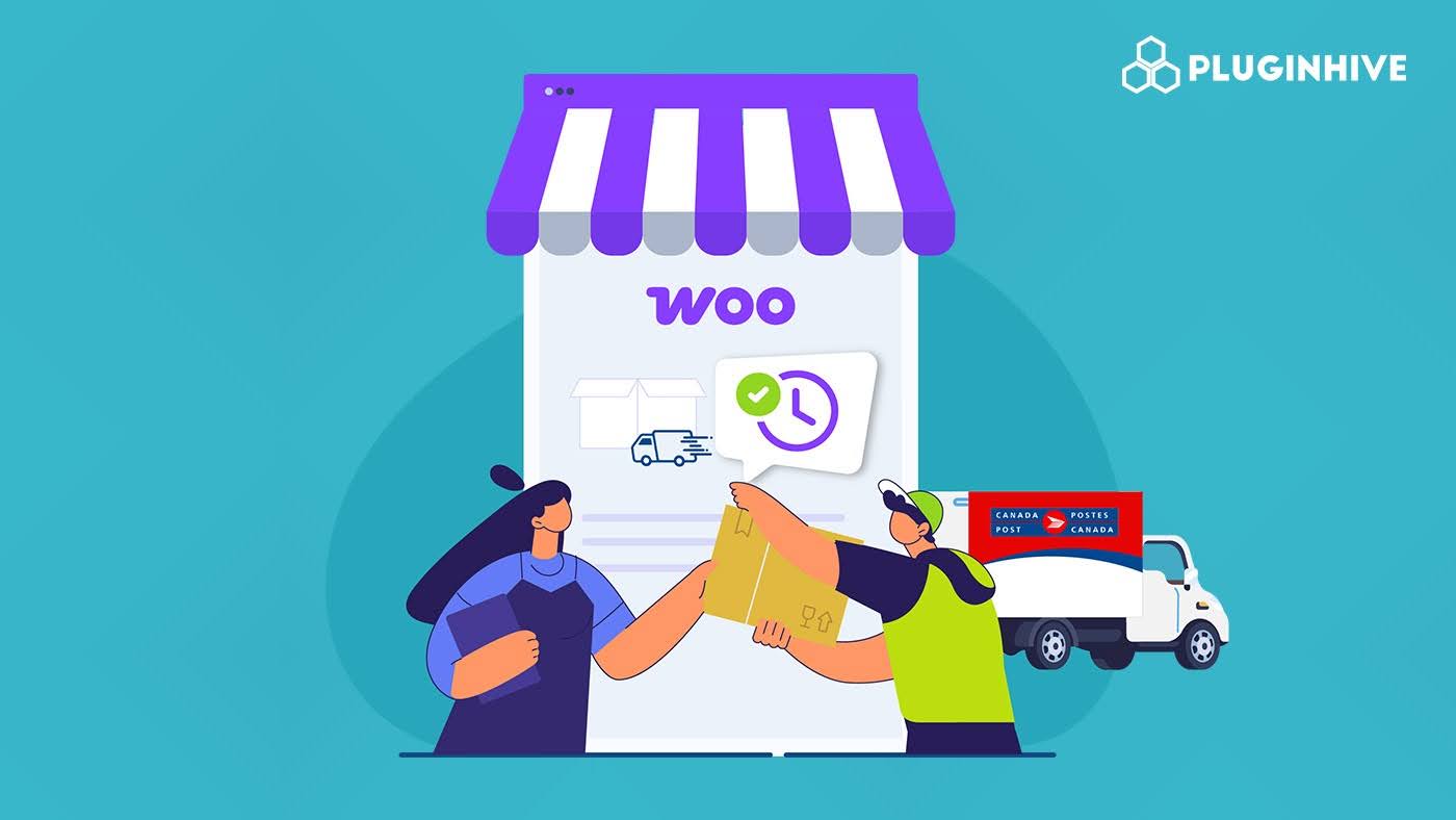 woocommerce shipping showing package delivery and logistics process