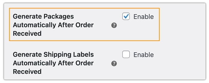 generate fedex package 