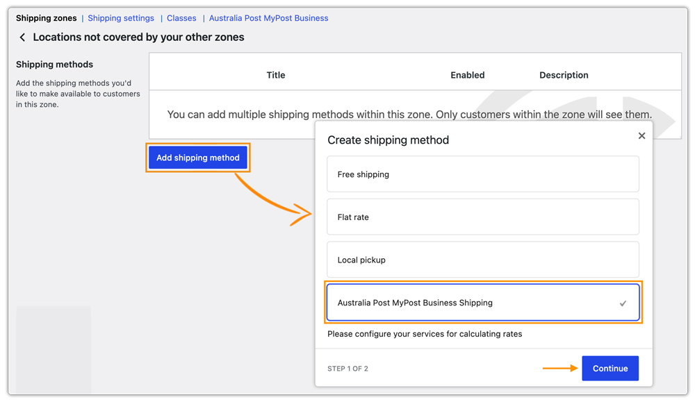 australia post mypost business delivery in woo shipping zones 