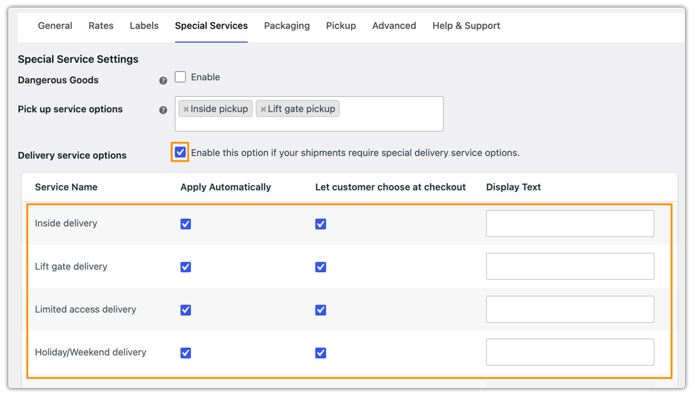 tforce freight additional services