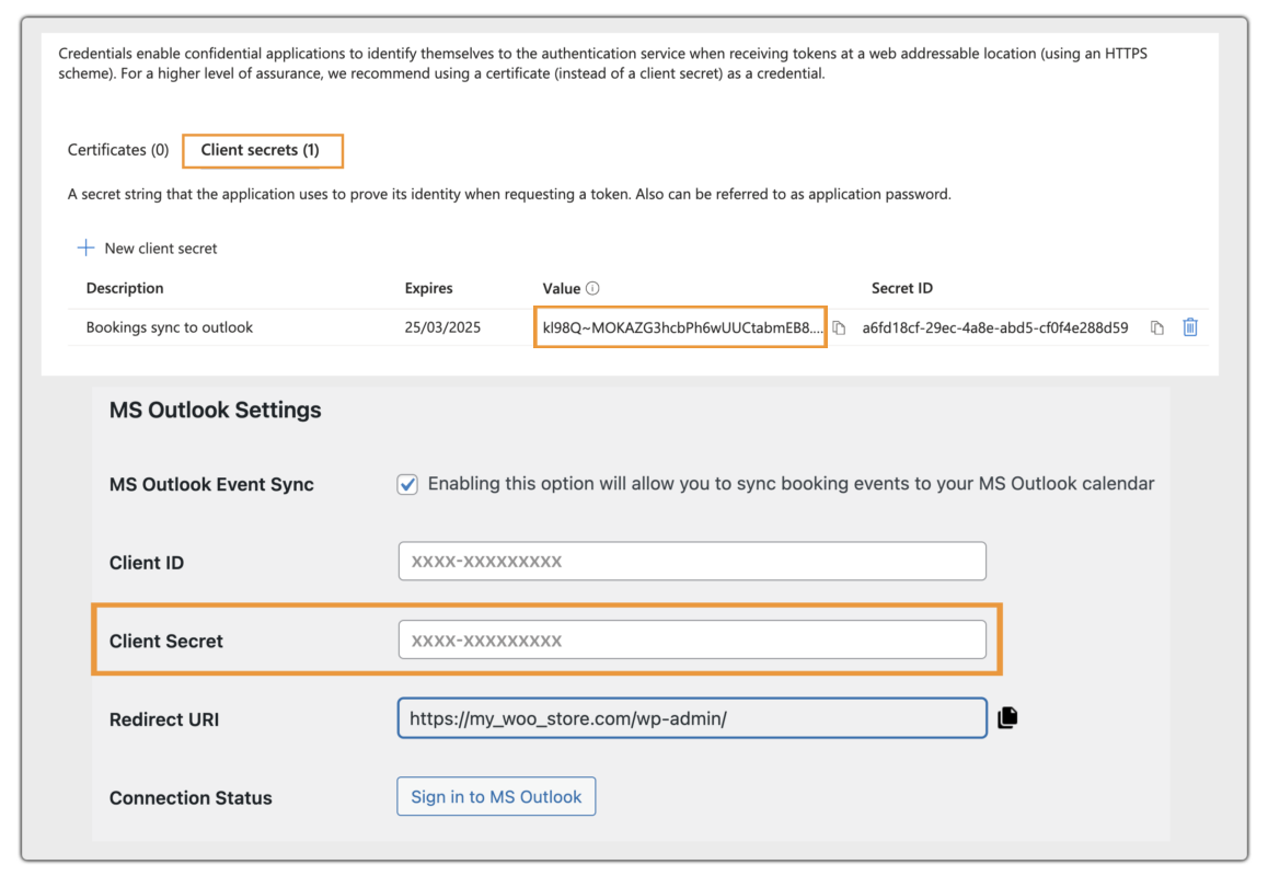 microsoft azure application client secret