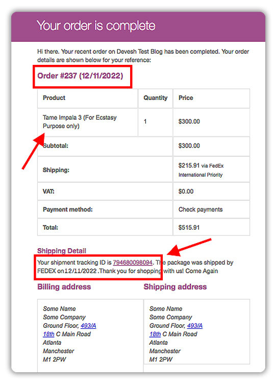 fedex order confirmation tracking