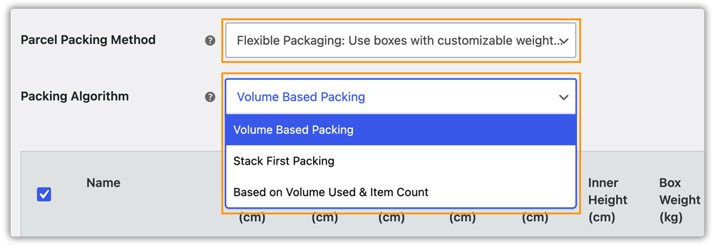 box packaging