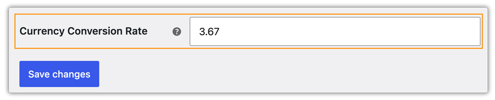 currency conversion rate