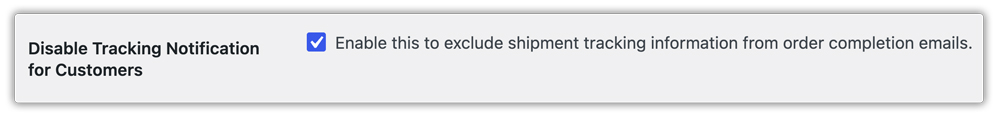 disable tracking