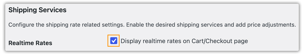 enable real time rates