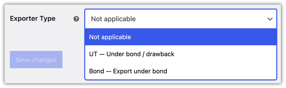 exporter type